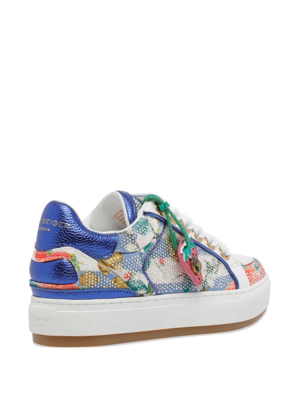 Kurt Geiger London Southbank Tag strass-embellished sneakers Blauw