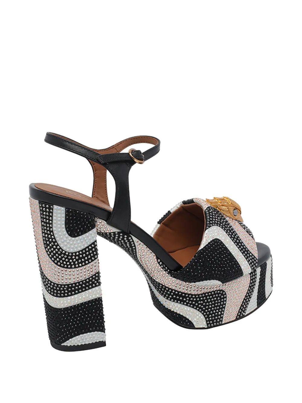 Kurt Geiger London Kensington strass-embellished platform sandals Zwart