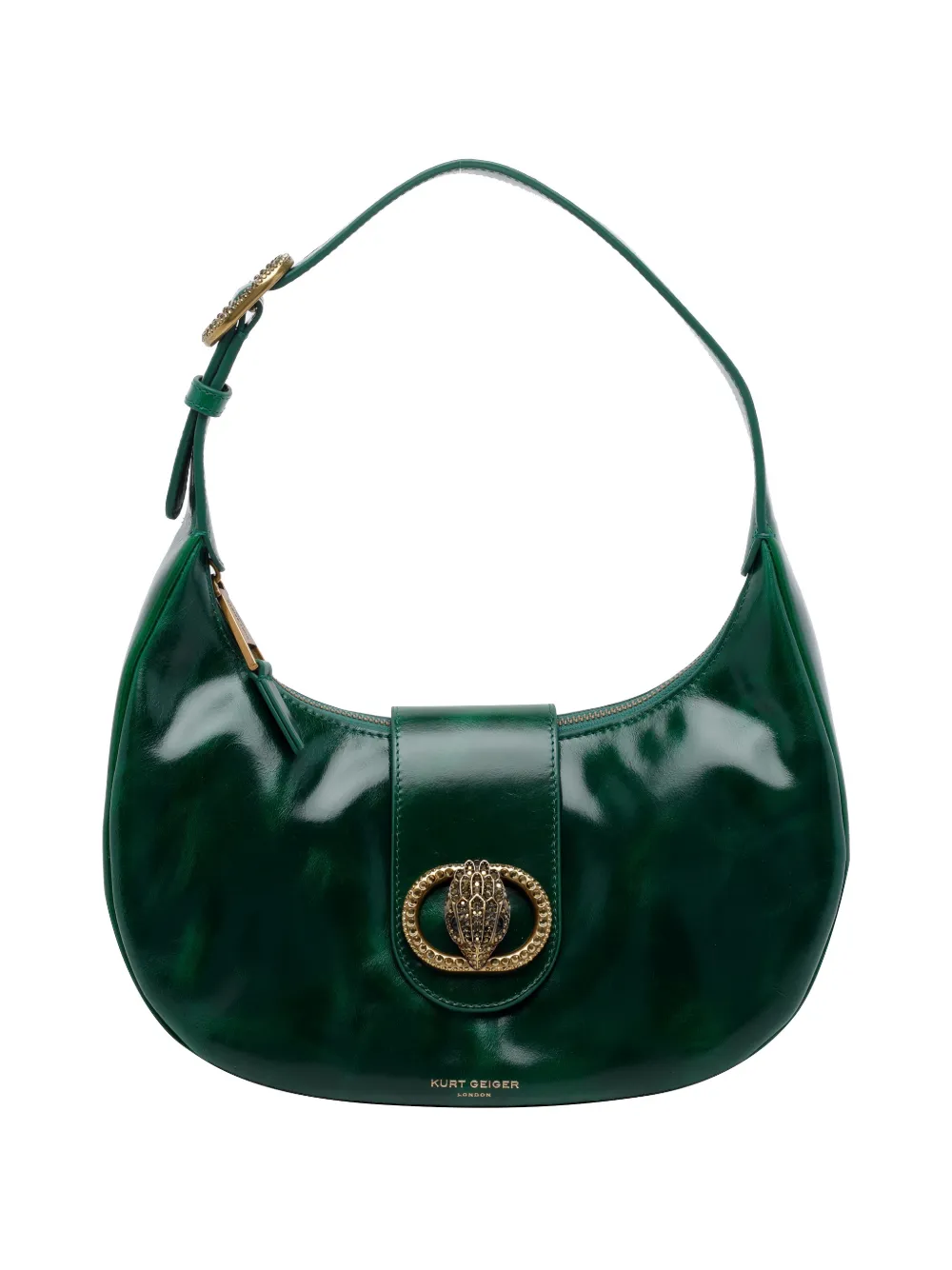 Kurt Geiger London Chelsea buckle-fastening shoulder bag - Verde