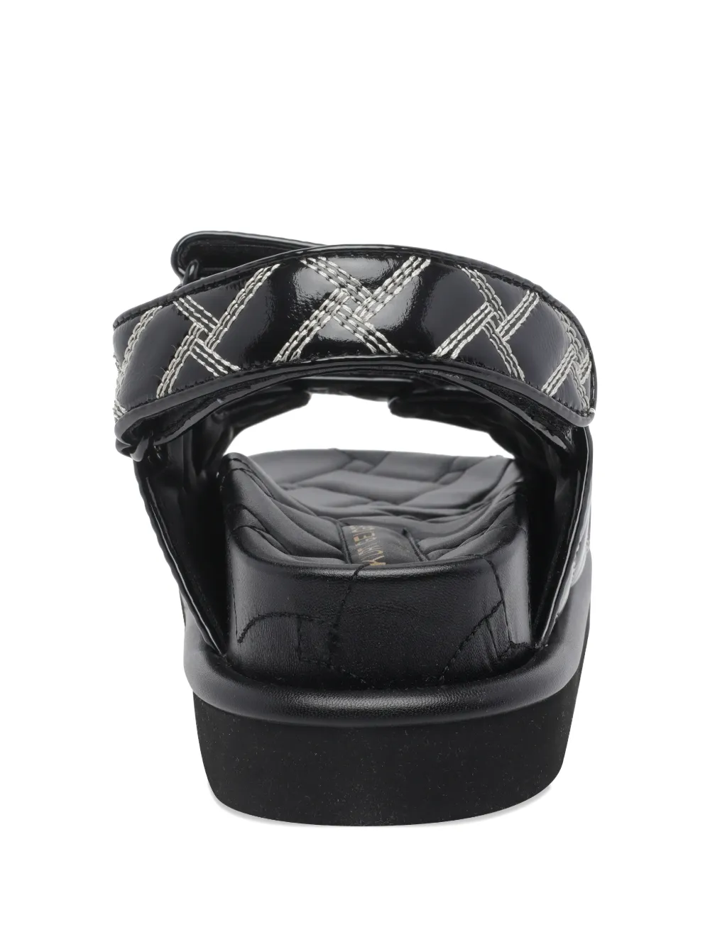 Kurt Geiger London Orson patent leather sandals Zwart