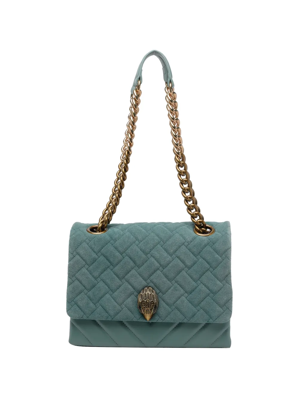 Kurt Geiger London Kensington quilted leather shoulder bag - Blu