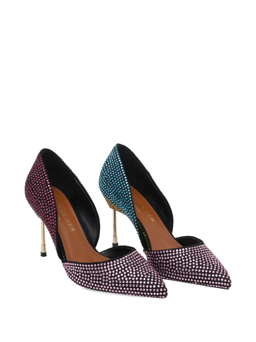 Kurt Geiger London Bond strass-embellished pumps Roze