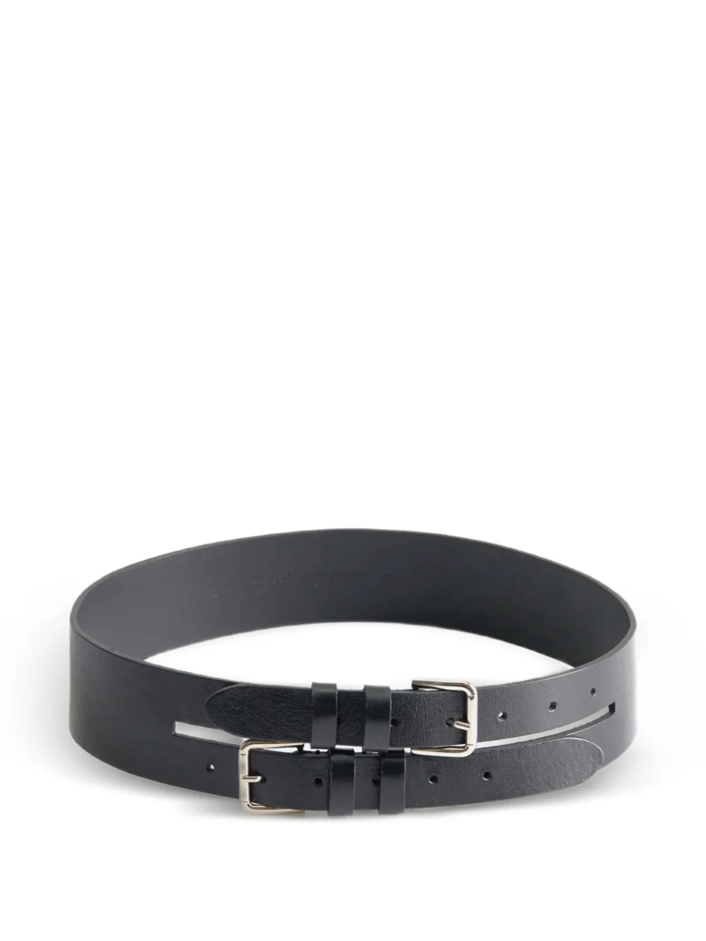 Paloma Wool Penelope II double-buckle belt - Nero