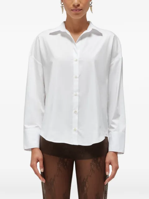 Blugirl lace-panelled back-slit shirt