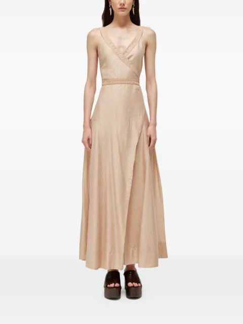 Blugirl lace-trim wrap-style dress