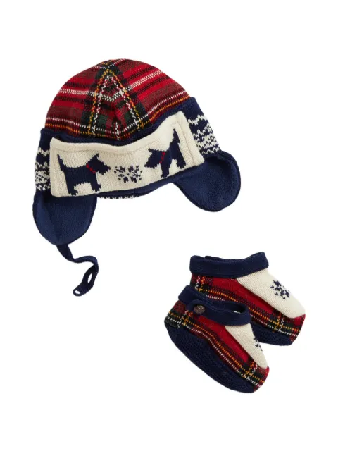 POLO RALPH LAUREN KIDS holiday hat boots set