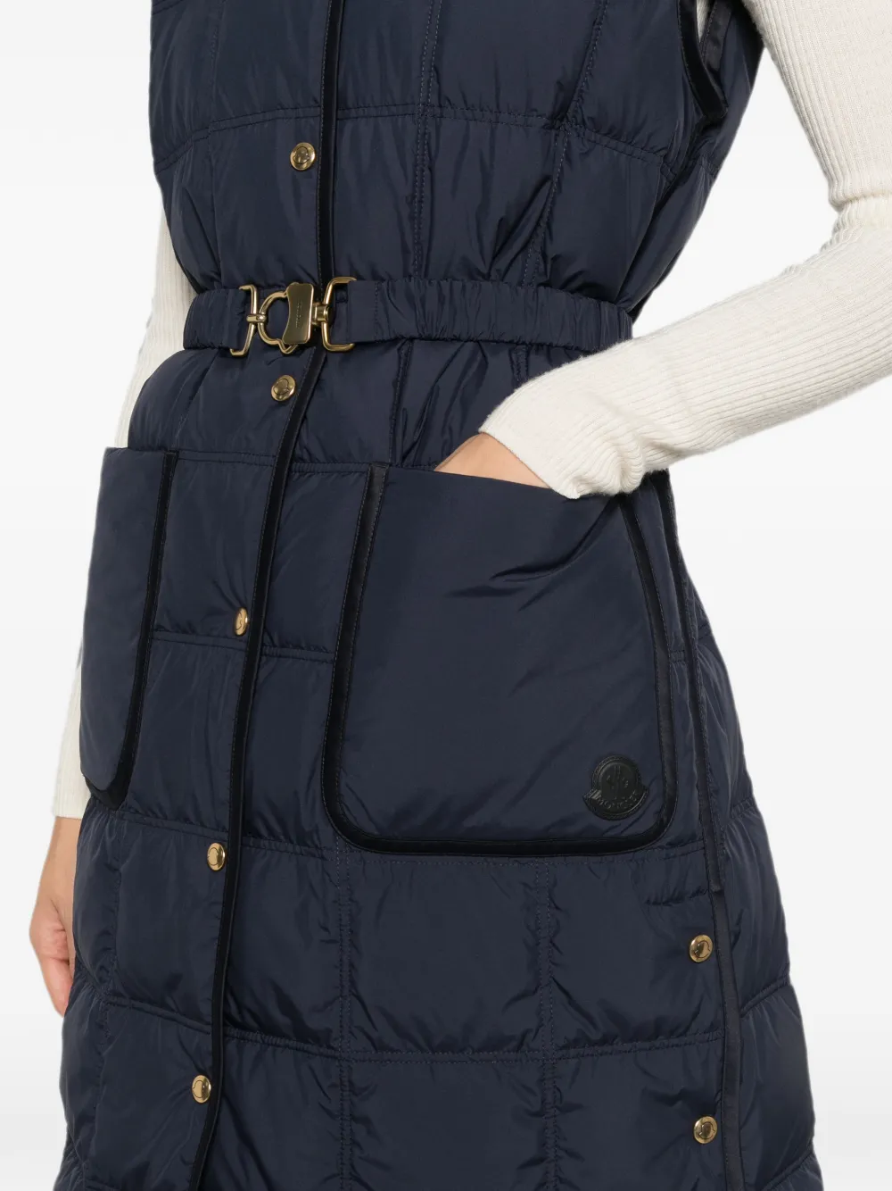 Moncler Cygnette quilted gilet Blauw