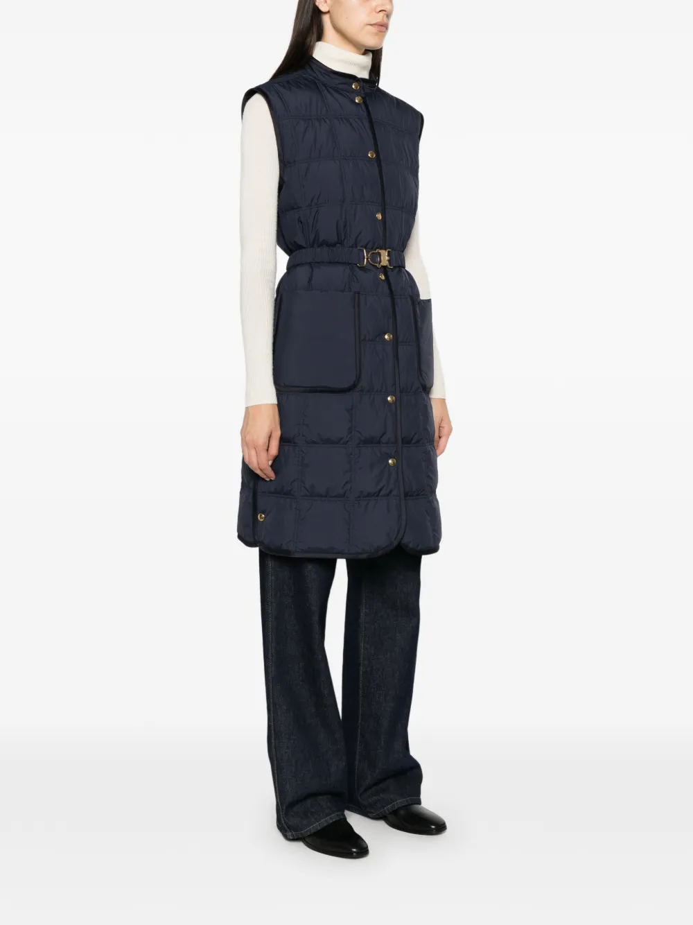 Moncler Cygnette quilted gilet Blauw