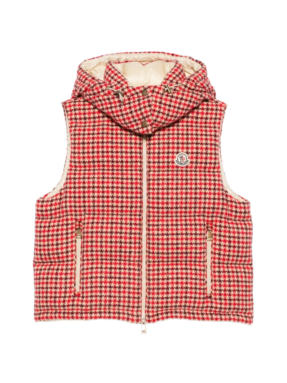 Moncler Niverolles houndstooth gilet