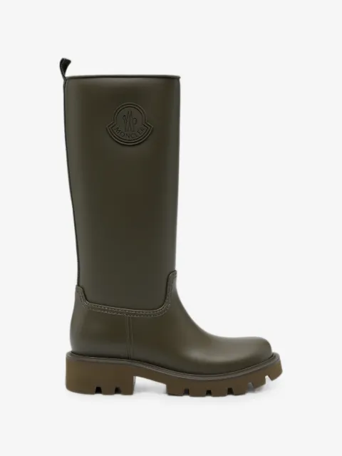 Moncler Kickstream logo-patch rain boots