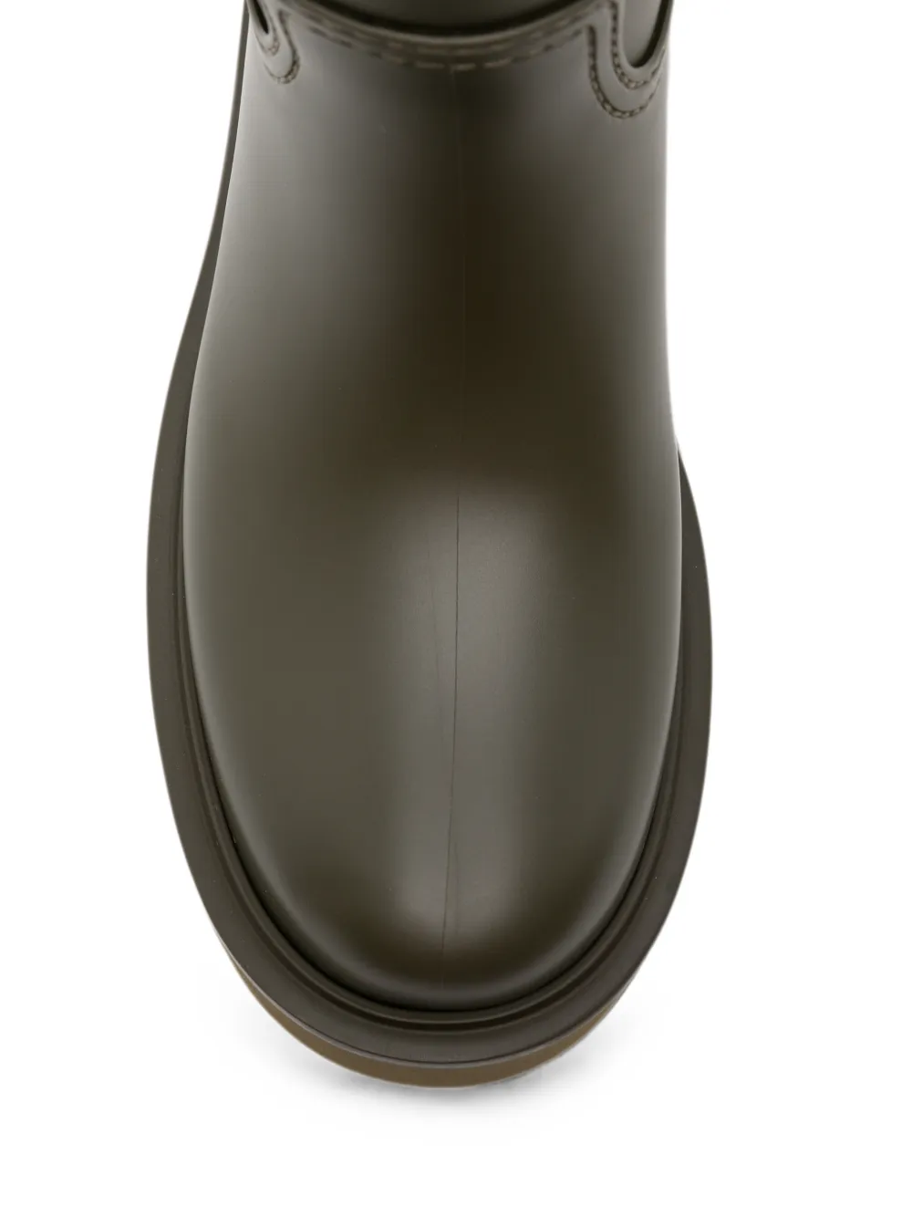 Moncler Kickstream logo-patch rain boots Groen