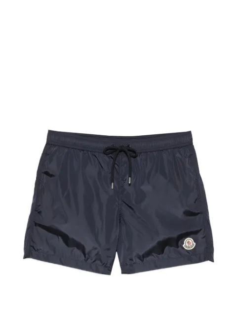 Moncler Boxer Mare logo-patch drawstring swim shorts