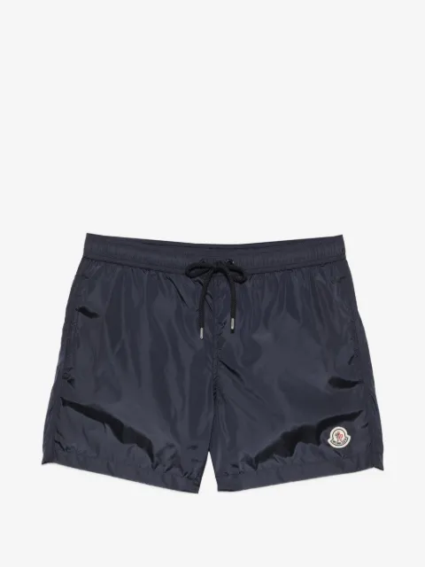 Moncler Boxer Mare logo-patch drawstring swim shorts