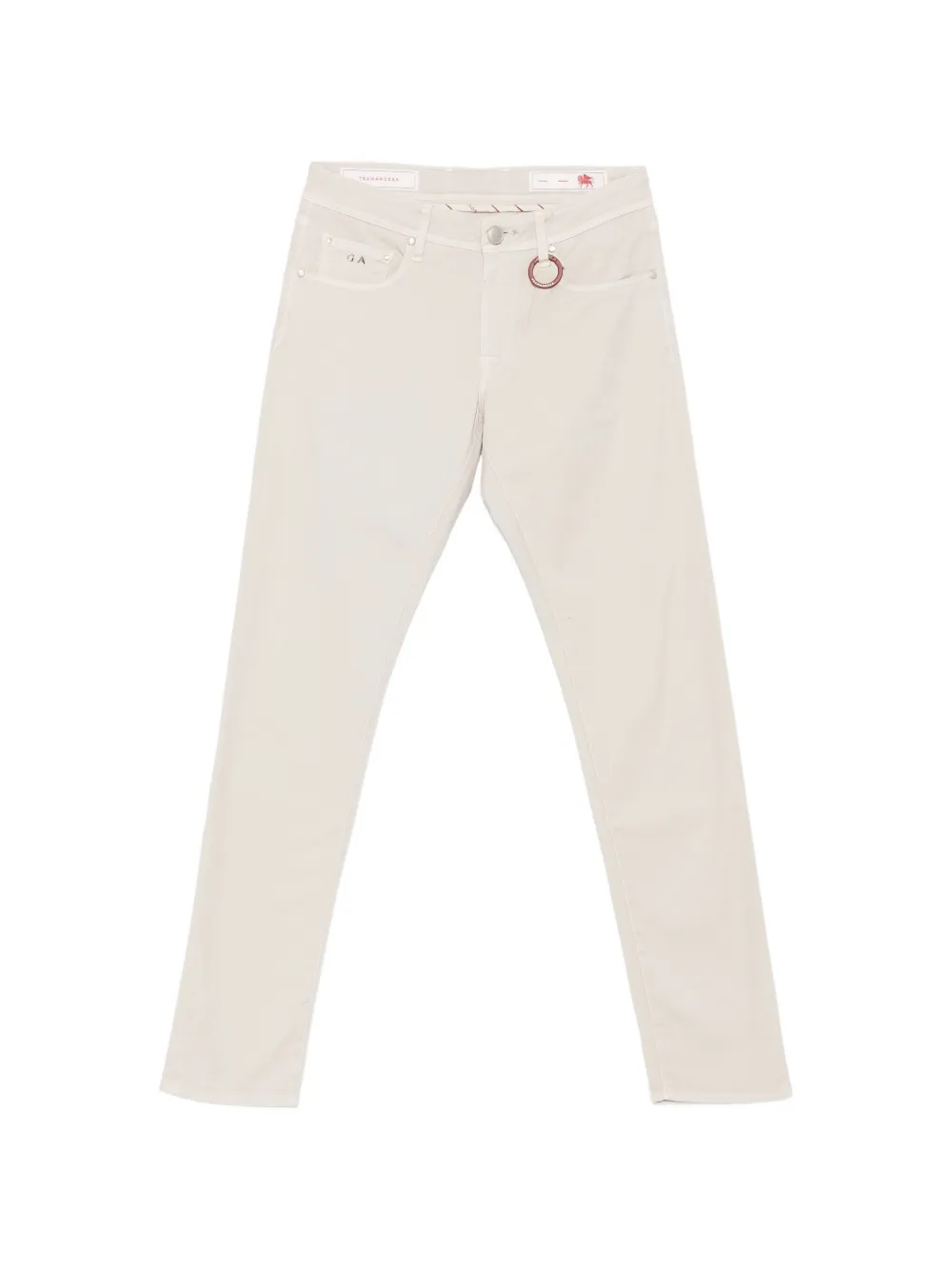 Sartoria Tramarossa Michelangelo logo-patch jeans - Toni neutri