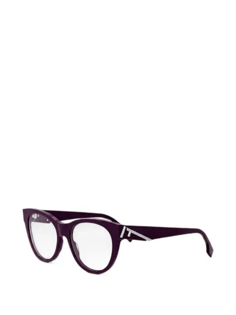 FENDI logo-plaque cat-eye-frame glasses