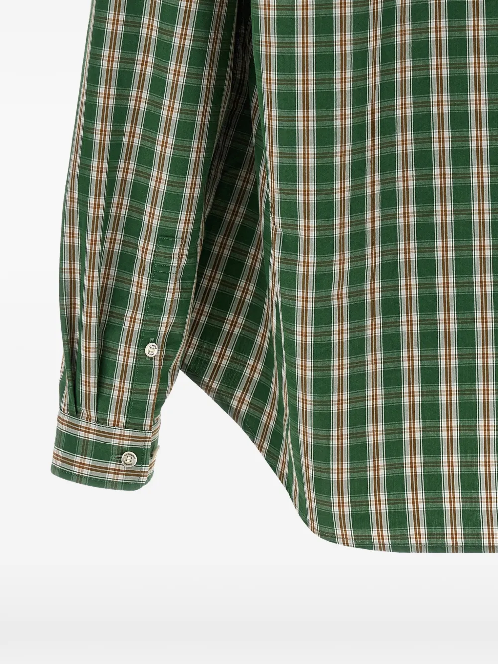 Undercover Tangzhuang geruit overhemd Groen
