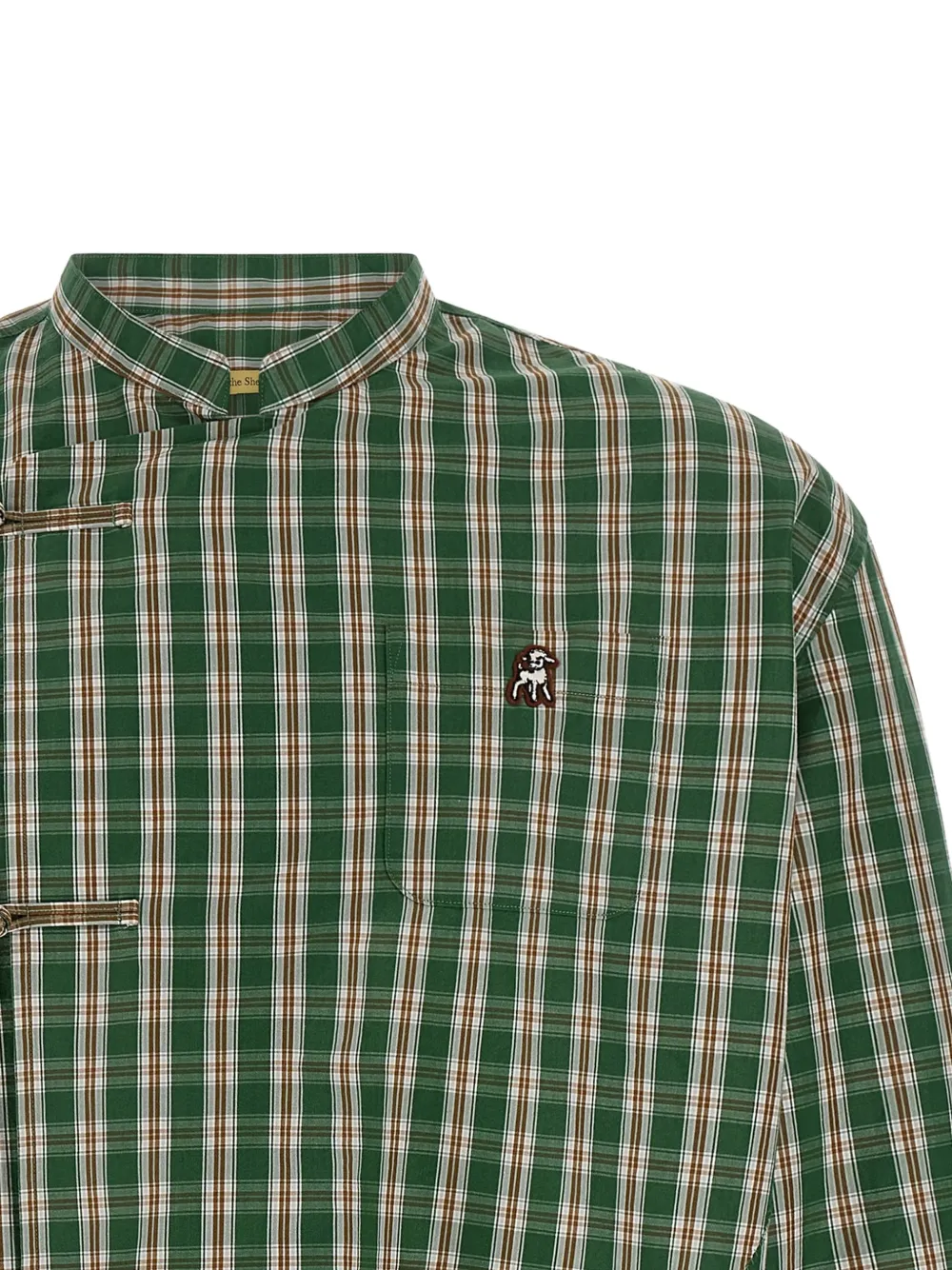 Undercover Tangzhuang geruit overhemd Groen