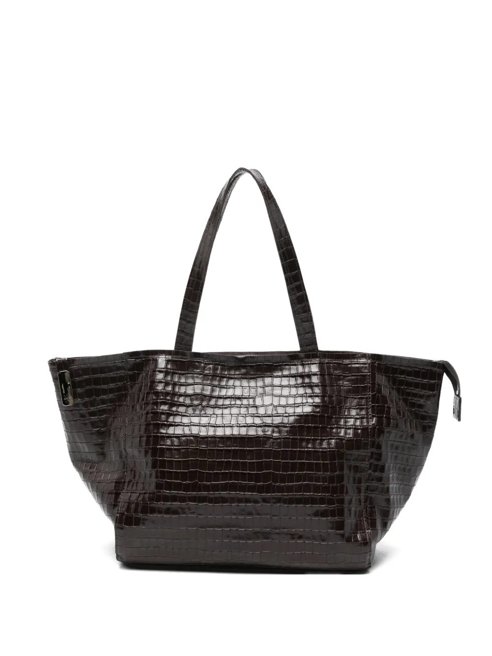 HAGS medium Miranda croc-effect tote bag - Marrone