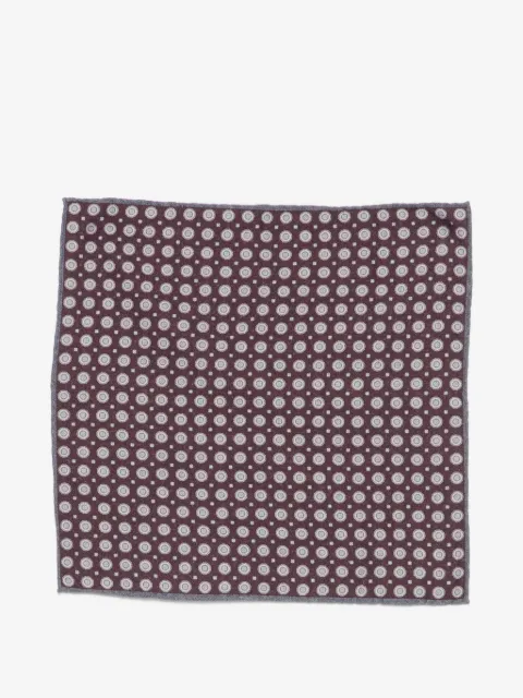 Eleventy geometric-print pocket square