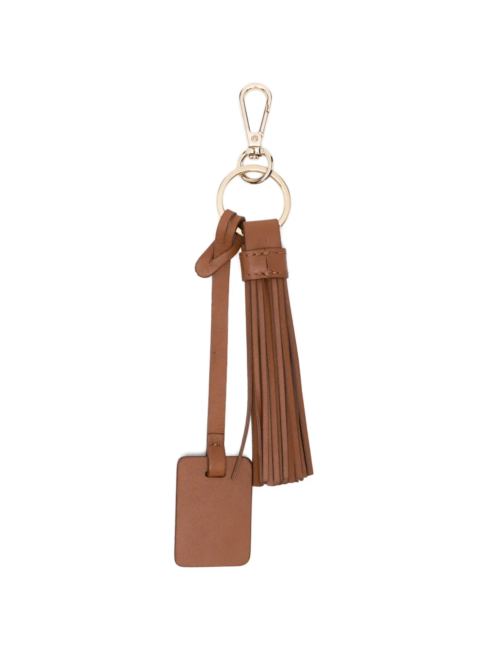 Eleventy Sleutelhanger met kwastje Bruin
