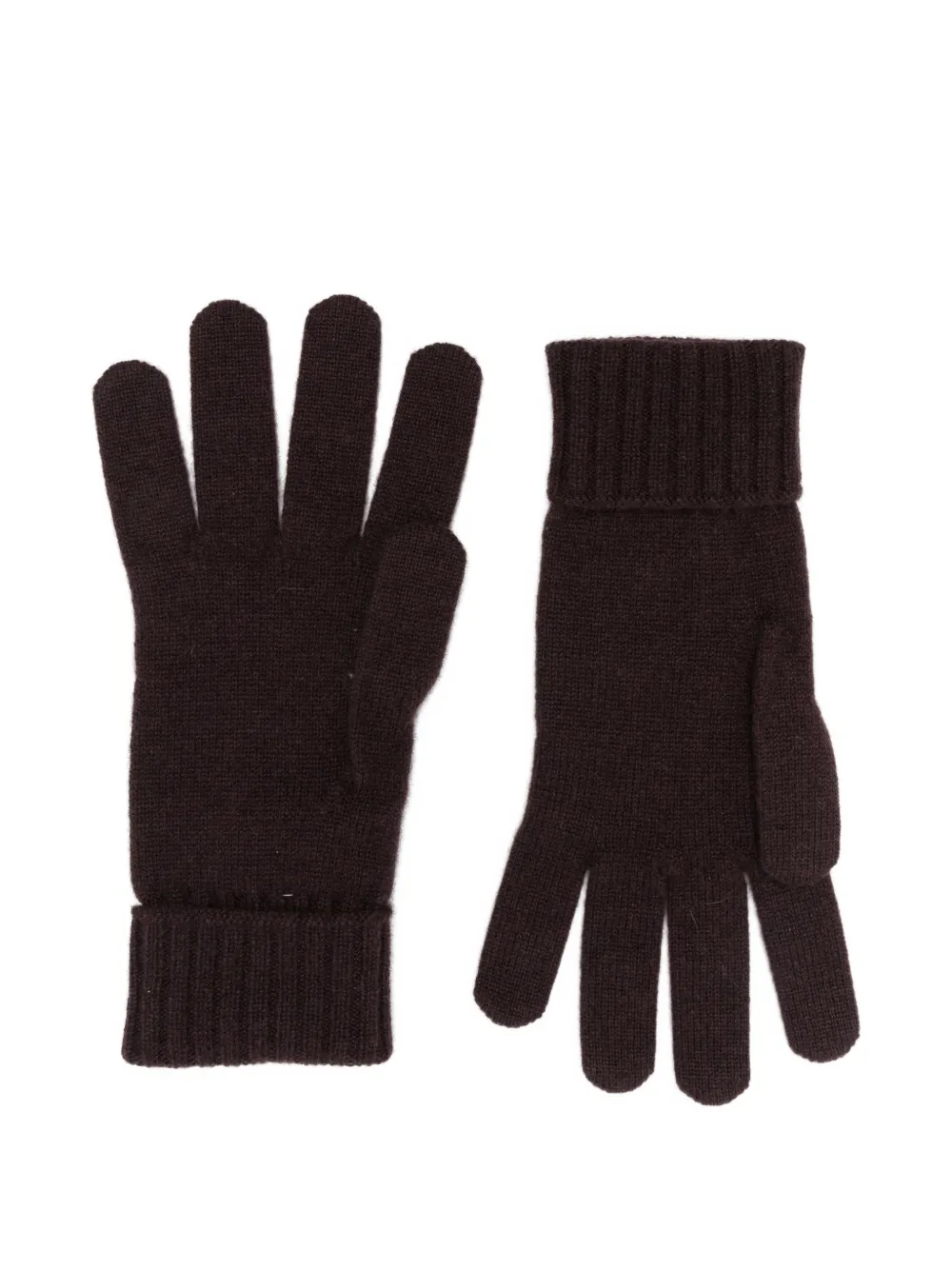 Eleventy Fair Isle handschoenen met geribbelde cuffs Bruin