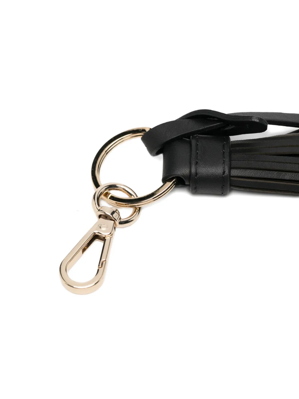 Eleventy Sleutelhanger met kwastje Zwart