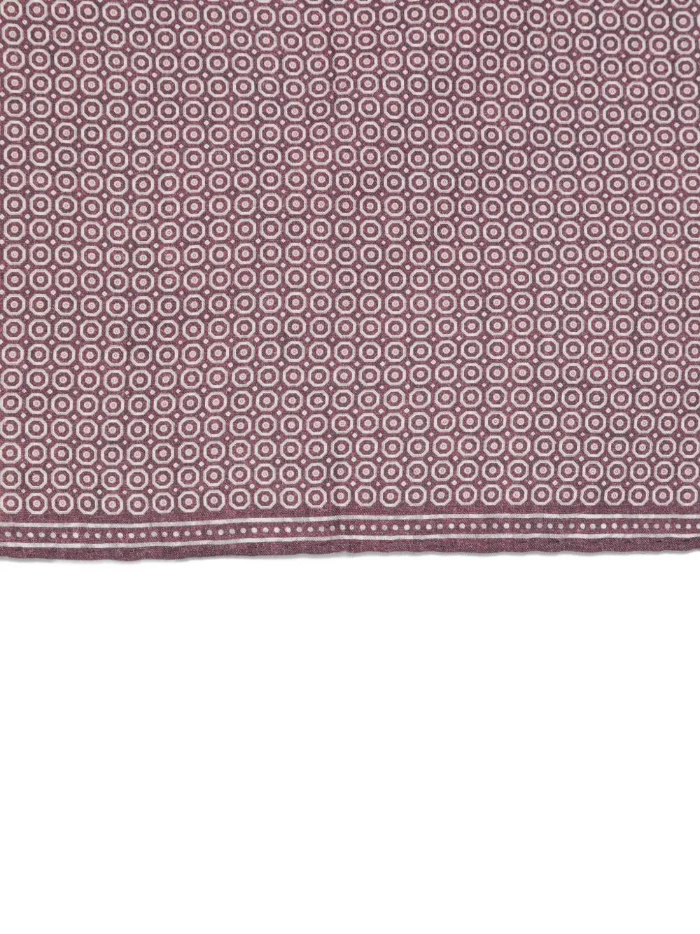 Eleventy Pochet met geometrische print Paars