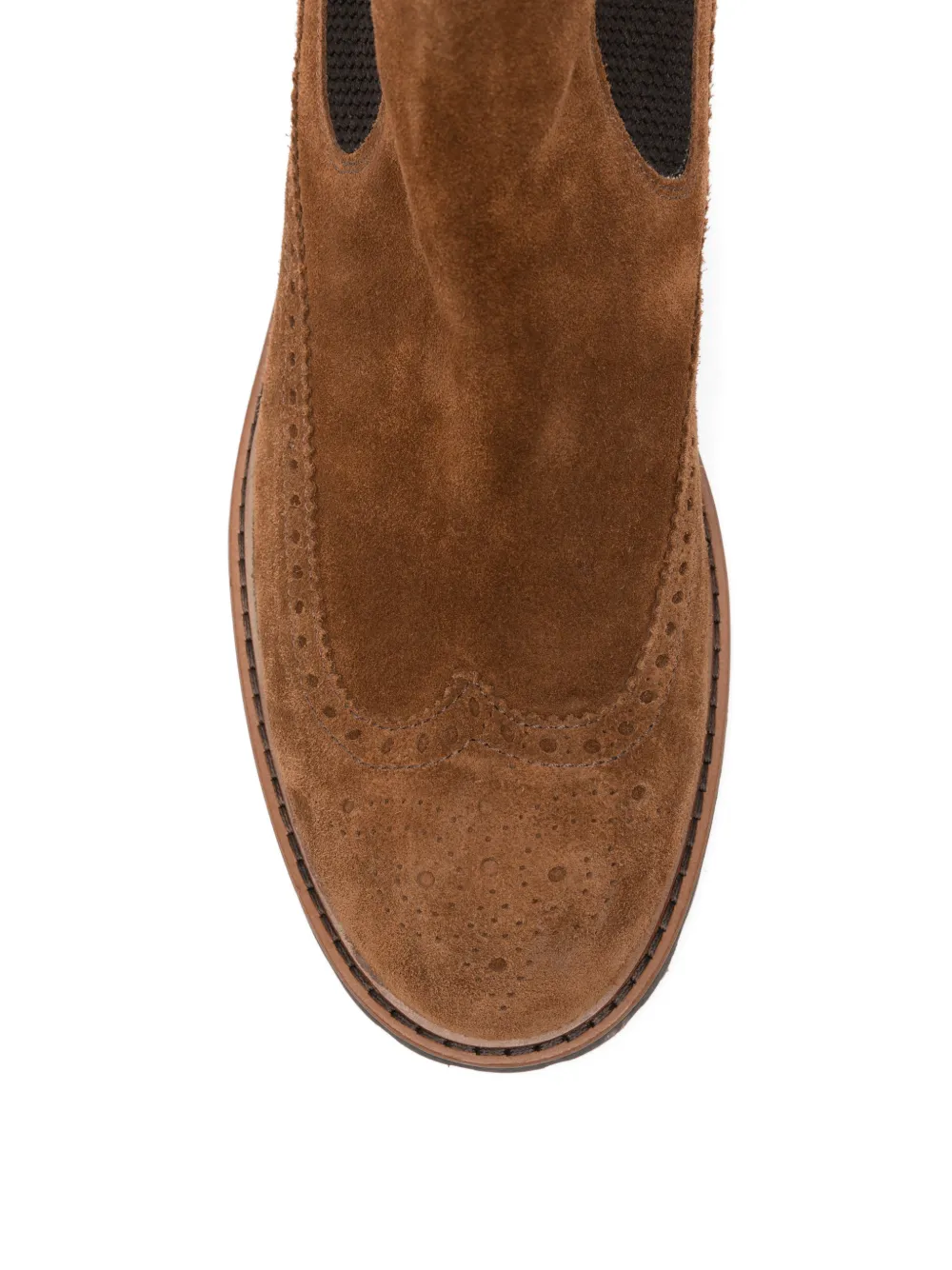 Eleventy Chelsea brogue laarzen Bruin