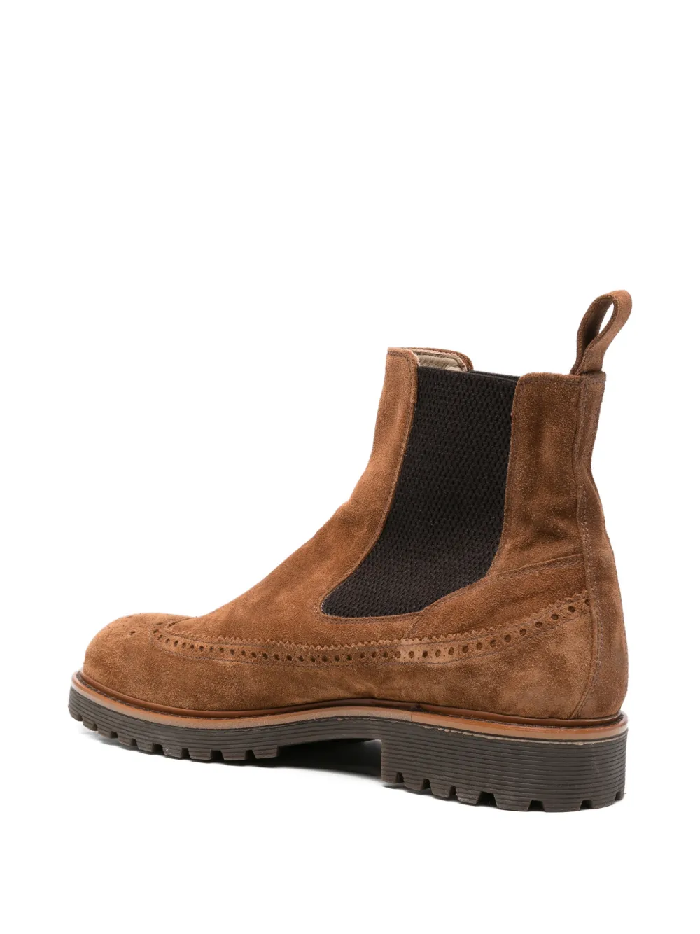 Eleventy Chelsea brogue laarzen Bruin