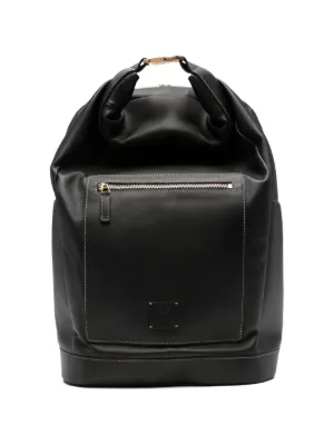 Rick Owens Cargo zip-fastening Leather Backpack | Black | FARFETCH