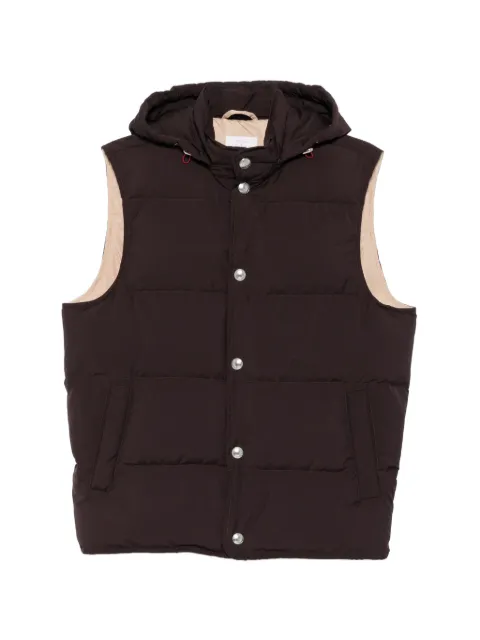 Eleventy gilet matelassé à capuche