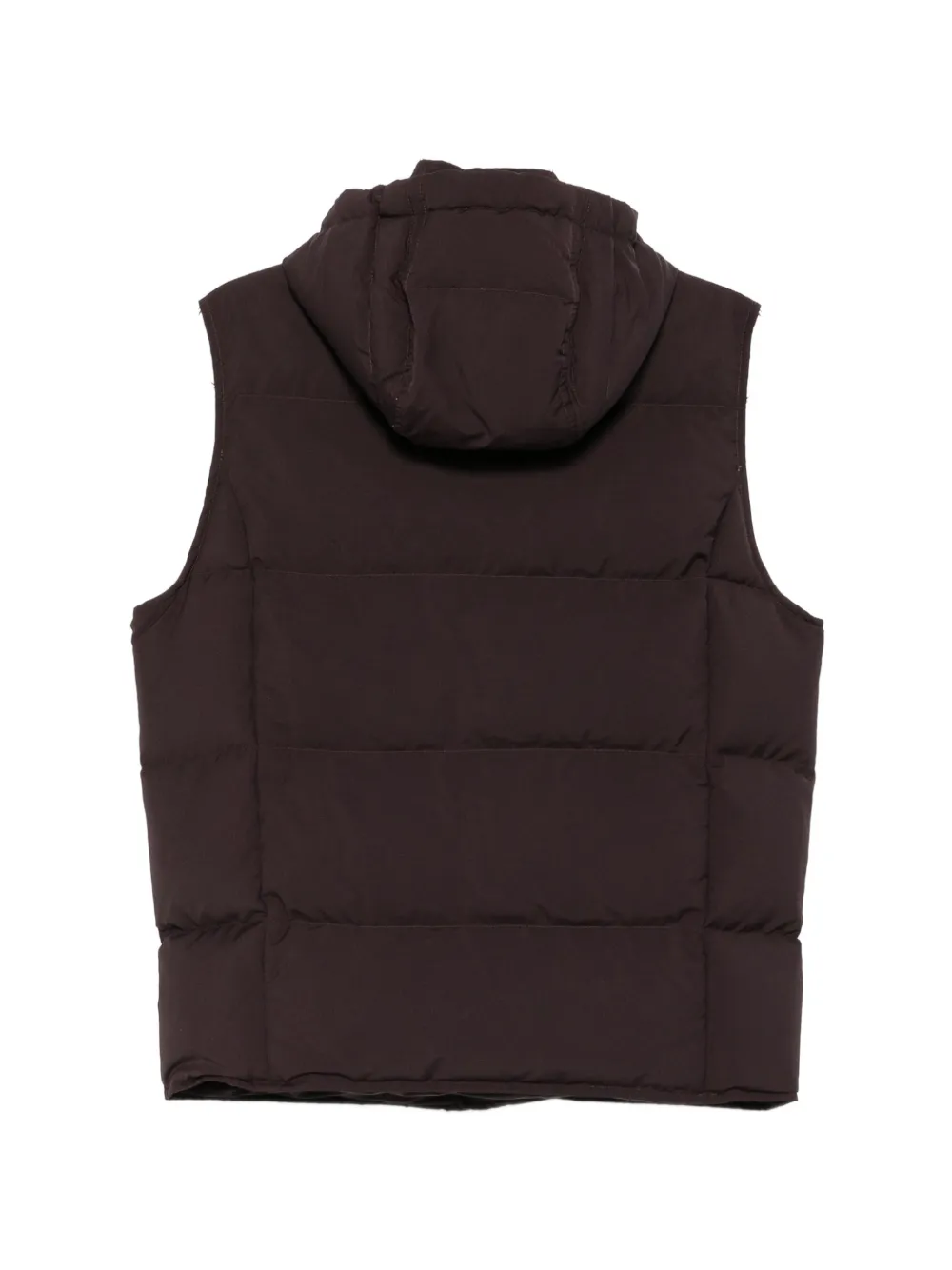 Eleventy Bodywarmer met capuchon Rood
