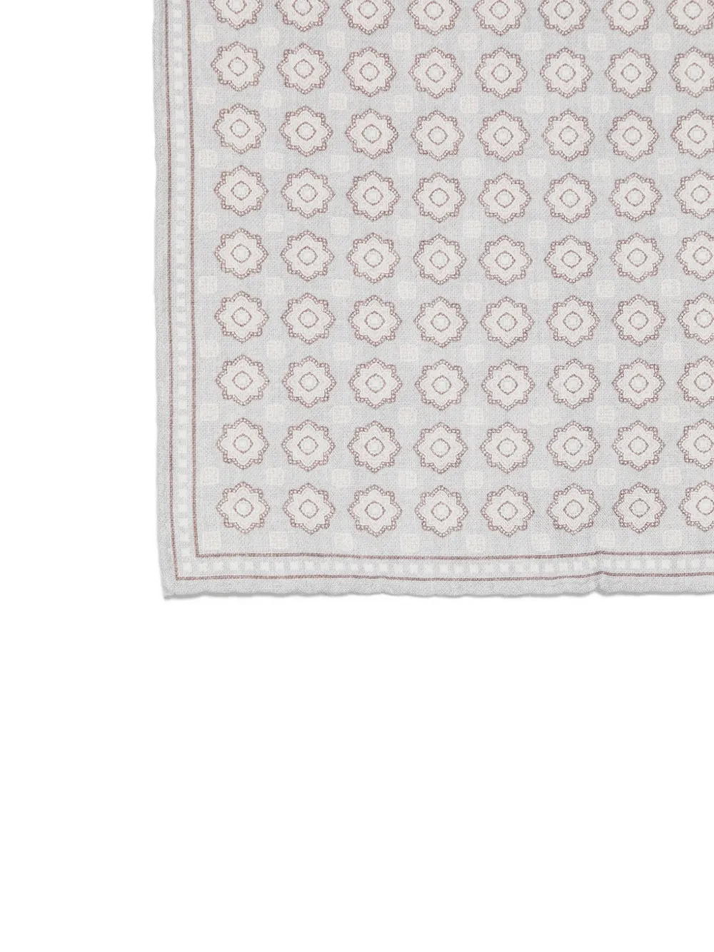 Eleventy Pochet met geometrische print Grijs