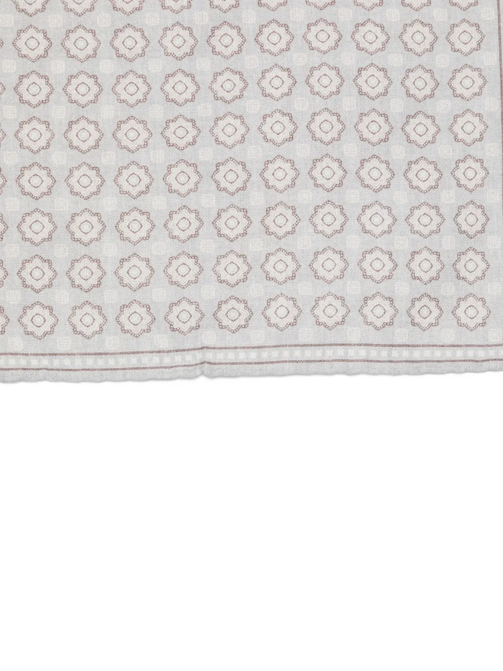 Eleventy Pochet met geometrische print Grijs