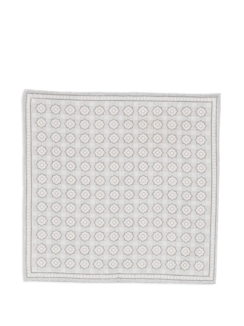 Eleventy Einstecktuch mit geometrischem Print - Grau