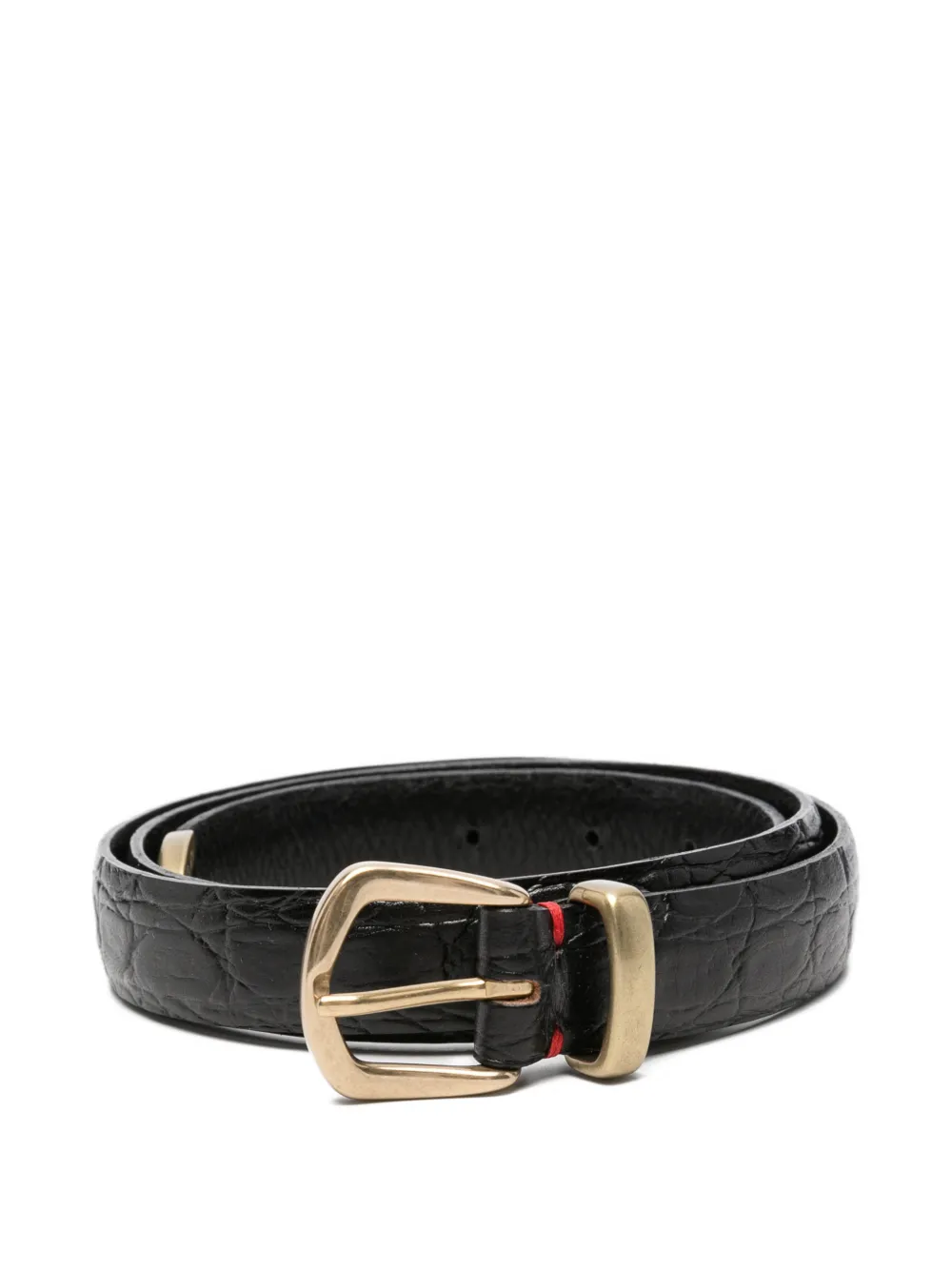 Eleventy croc-effect leather belt | Black | Image 1