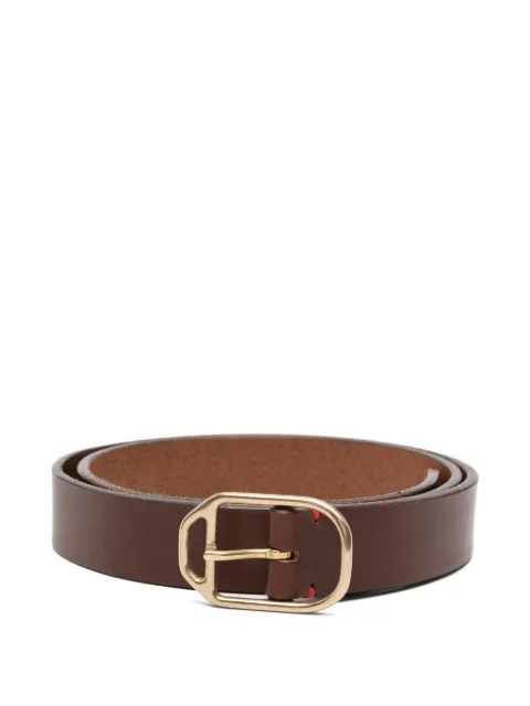 Eleventy buckle-fastening leather belt