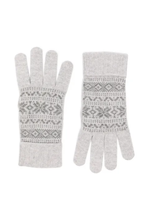 Eleventy gants en cachemire Fair Isle