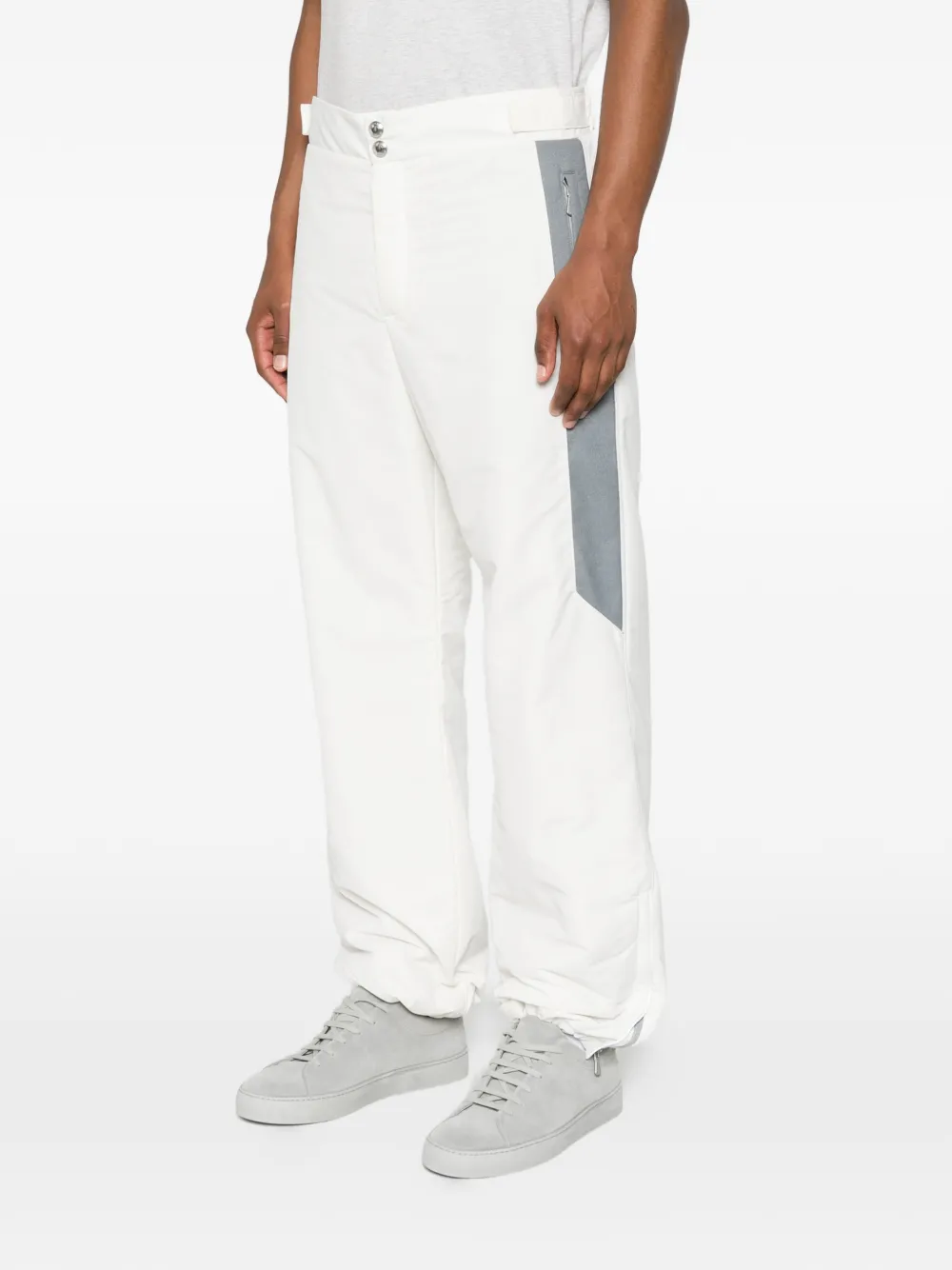Eleventy Broek met contrasterend vlak Wit