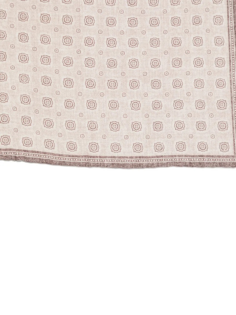 Eleventy Pochet met geometrische print Beige