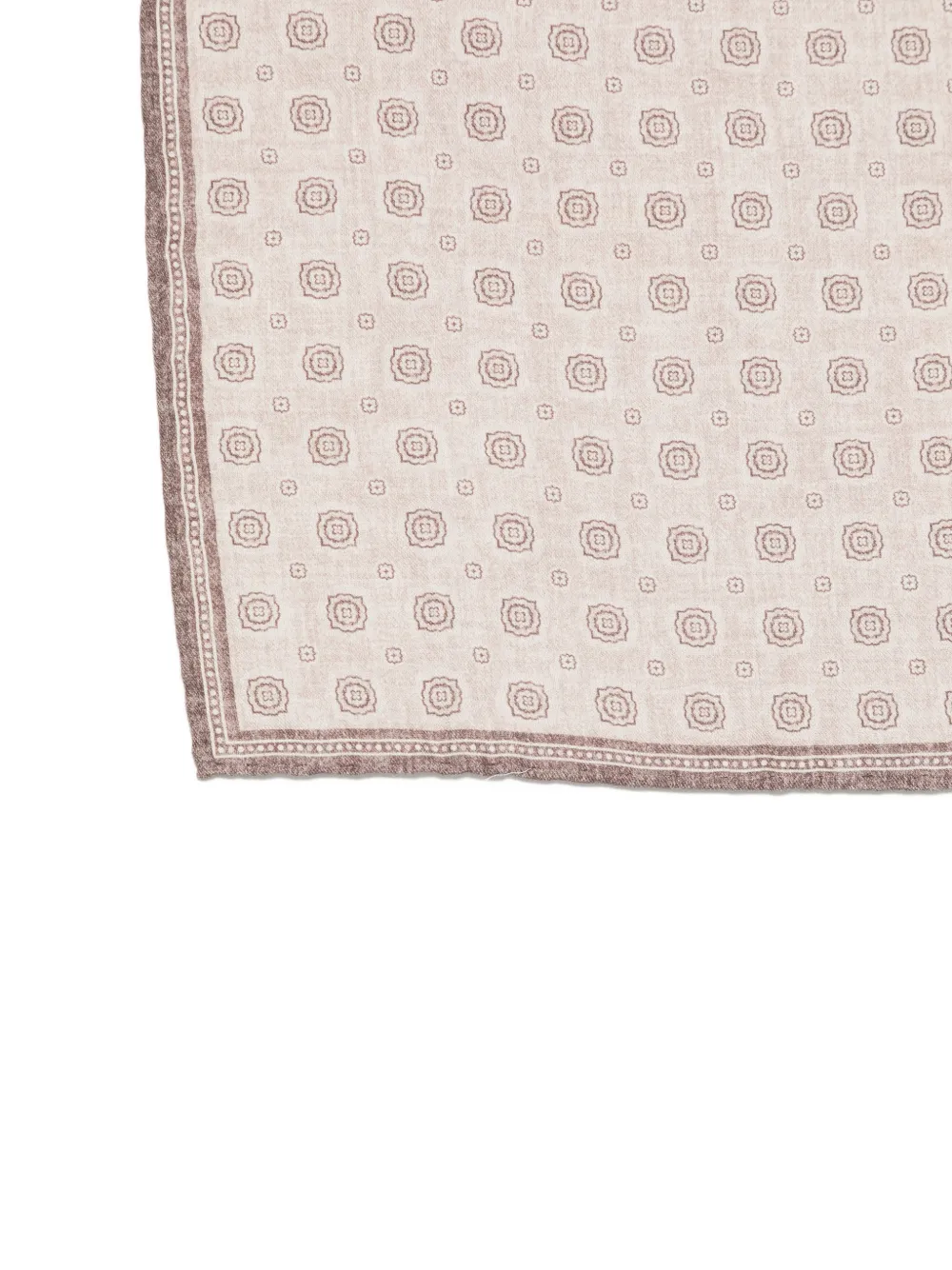Eleventy Pochet met geometrische print Beige