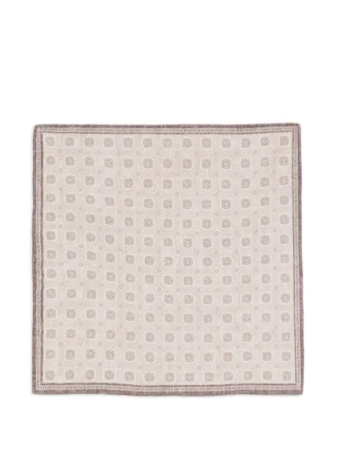 Eleventy Einstecktuch mit geometrischem Print