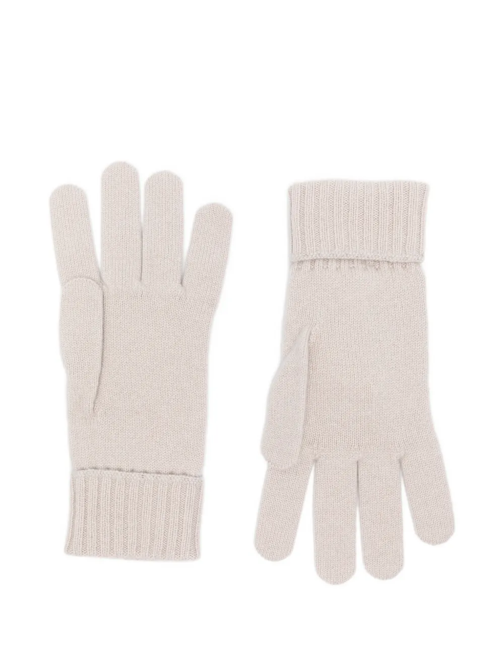 Eleventy Fair Isle ribgebreide handschoenen Beige