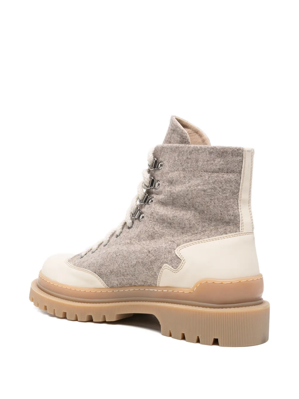Eleventy Laarzen met chunky zool en vlakken Beige