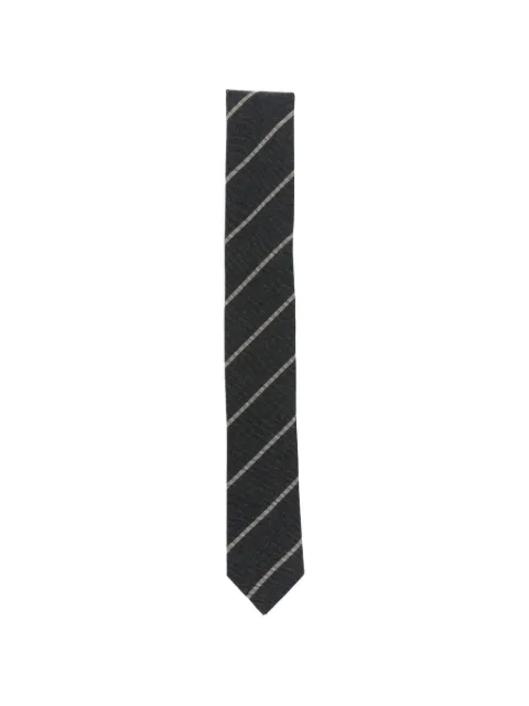 Eleventy corbata con rayas diagonales estampadas