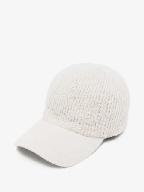 Eleventy casquette en cachemire à design nervuré