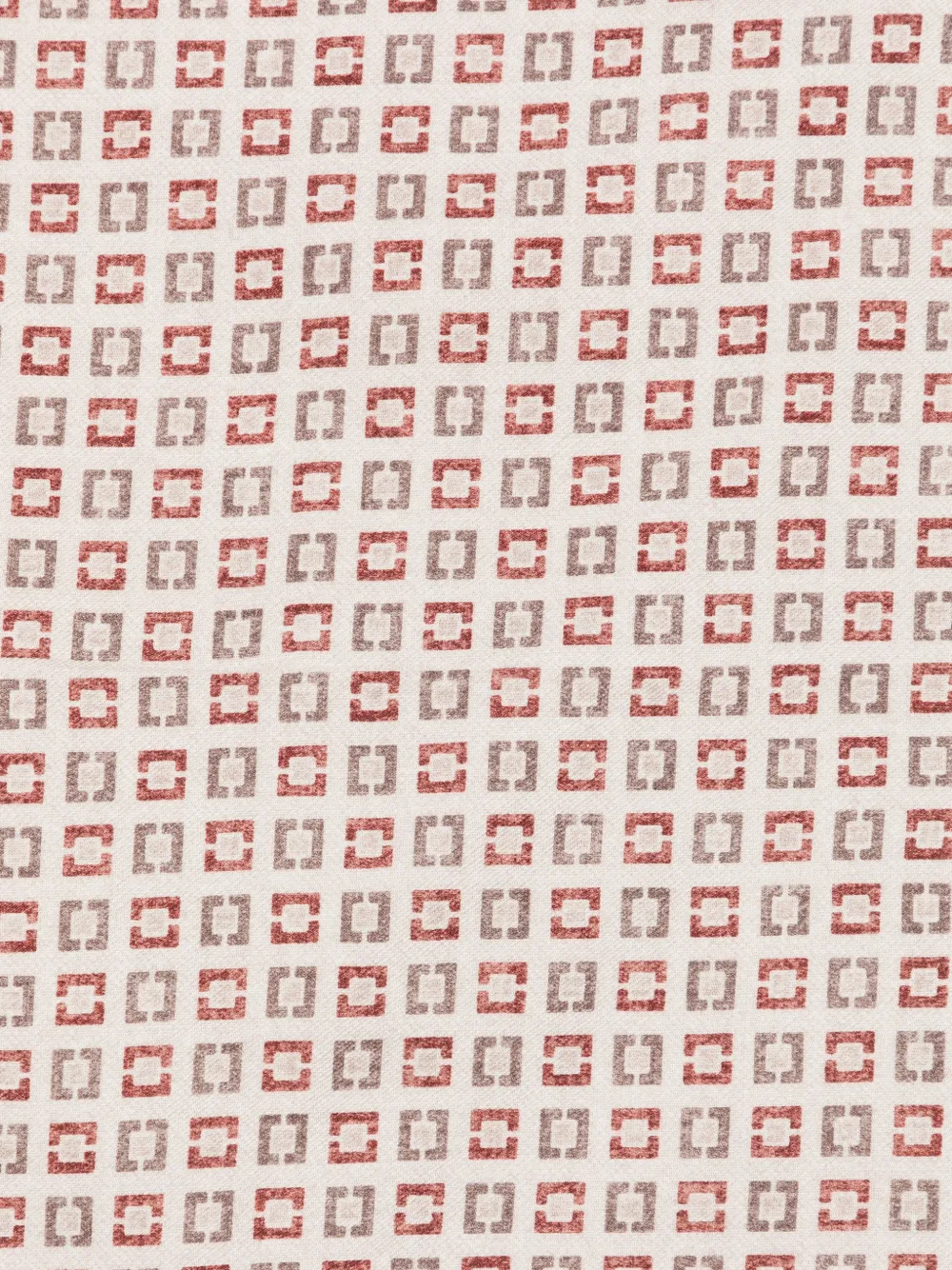 Eleventy Pochet met geometrische print Wit