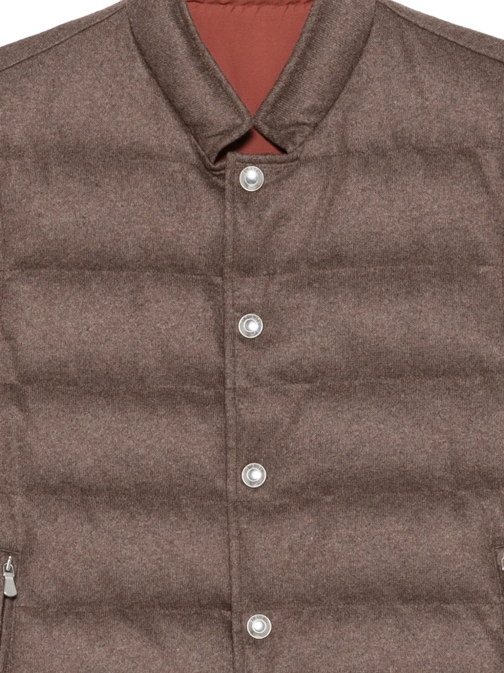 Eleventy Omkeerbaar gilet Bruin