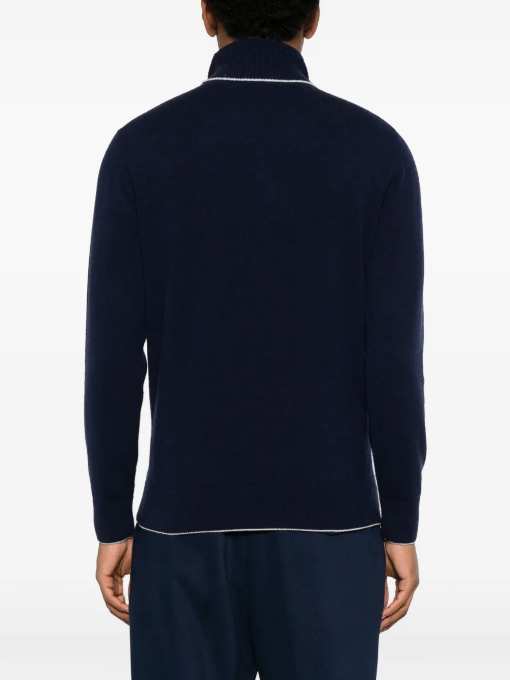 Eleventy Coltrui met contrasterende afwerking Blauw