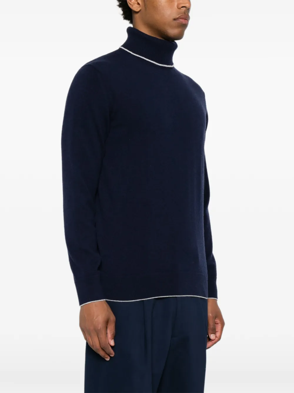 Eleventy Coltrui met contrasterende afwerking Blauw